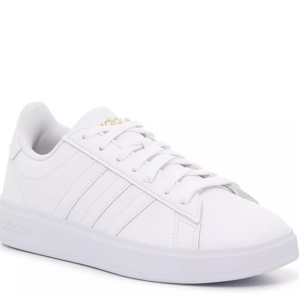 Adidas White Leather Sneakers Womens size 8.5